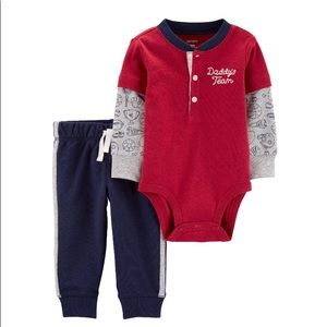 NEW Carter’s 3M daddy’s team 2 piece